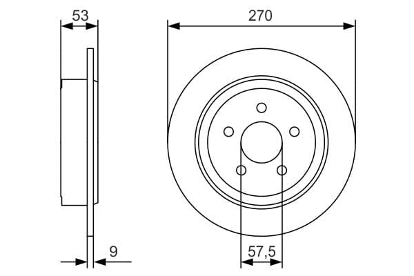 Bosch BD2139 Fren diski; arka küçük görsel 5