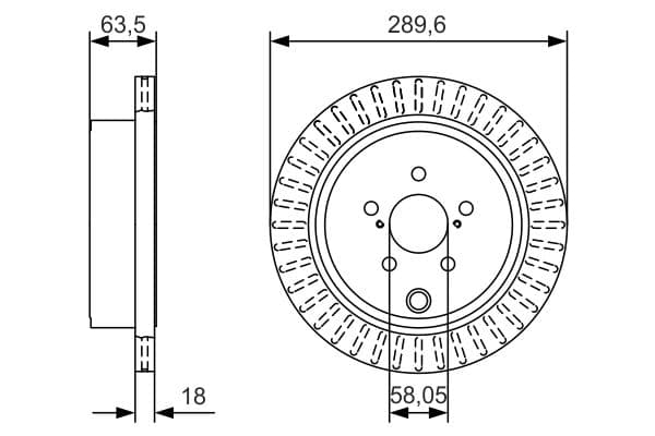 Bosch BD2143 Fren diski; arka küçük görsel 5