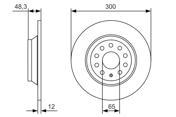 Bosch BD2144 Fren diski; arka küçük görsel 5