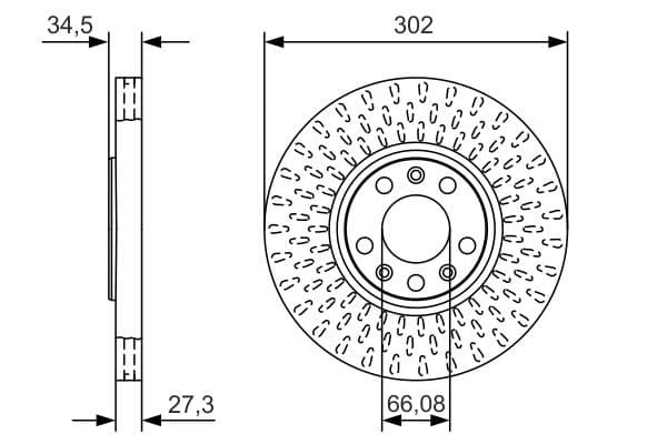 Bosch BD2148 Fren diski; ön küçük görsel 5