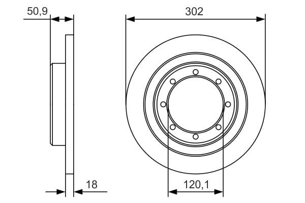 Bosch BD2153 Fren diski; arka küçük görsel 5