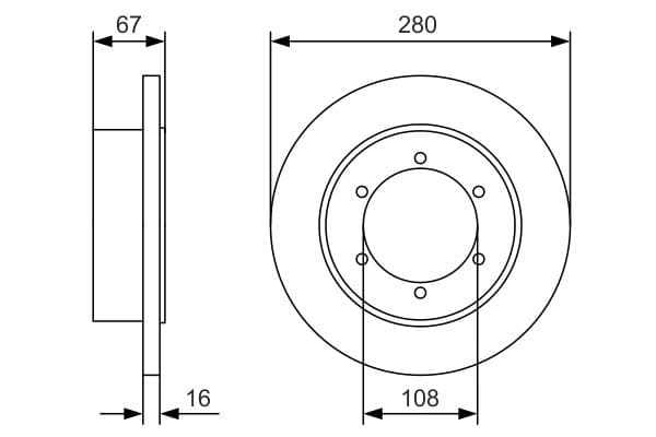 Bosch BD2154 Fren diski; arka küçük görsel 5
