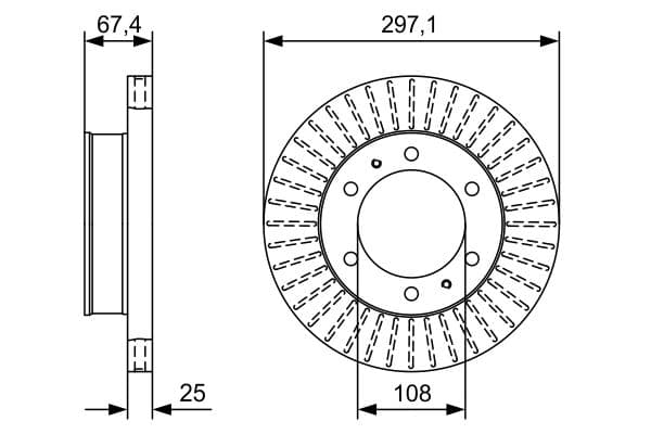 Bosch BD 2156 Fren diski; ön küçük görsel 5