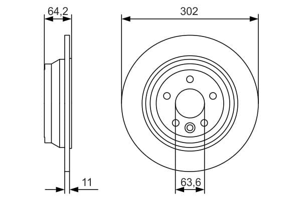 Bosch BD2020 Fren diski; arka küçük görsel 5