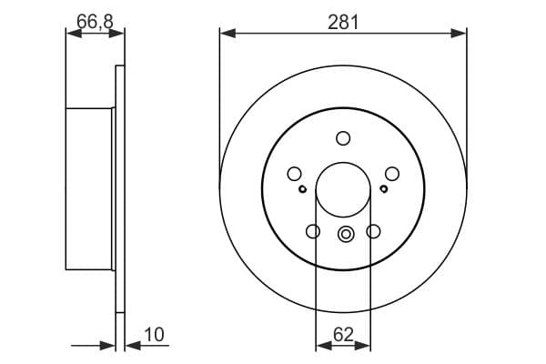 Bosch BD2160 Fren diski; arka küçük görsel 5