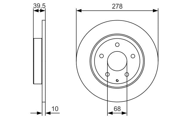 Bosch BD2161 Fren diski; arka küçük görsel 5