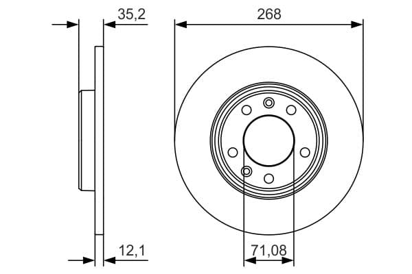Bosch BD2163 Fren diski; arka küçük görsel 5