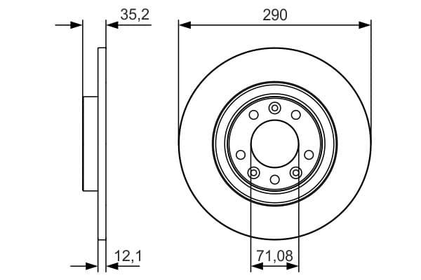 Bosch BD2164 Fren diski; arka küçük görsel 5