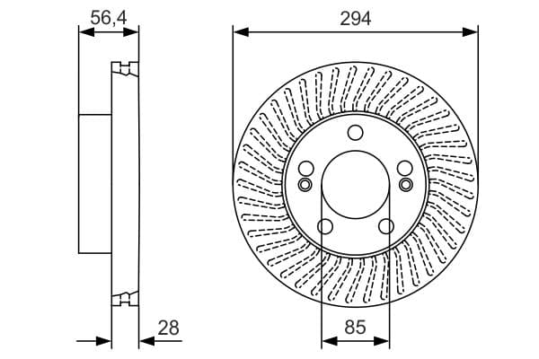 Bosch BD2170 Fren diski; ön küçük görsel 5