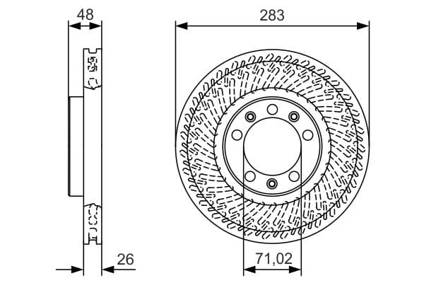 Bosch BD2172 Fren diski; ön küçük görsel 5