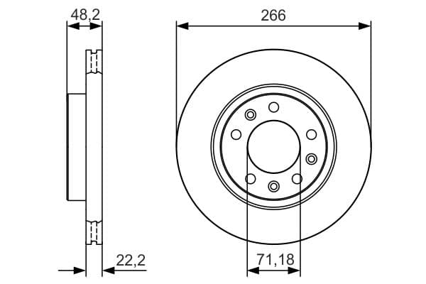 Bosch BD2173 Fren diski; ön küçük görsel 5