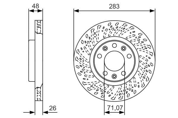 Bosch BD2174 Fren diski; ön küçük görsel 5