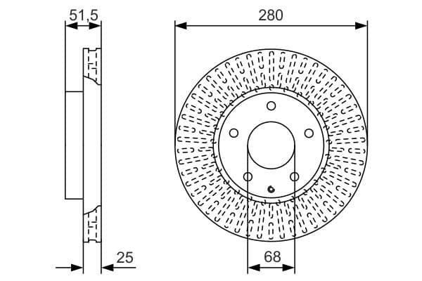 Bosch BD2175 Fren diski; ön küçük görsel 5