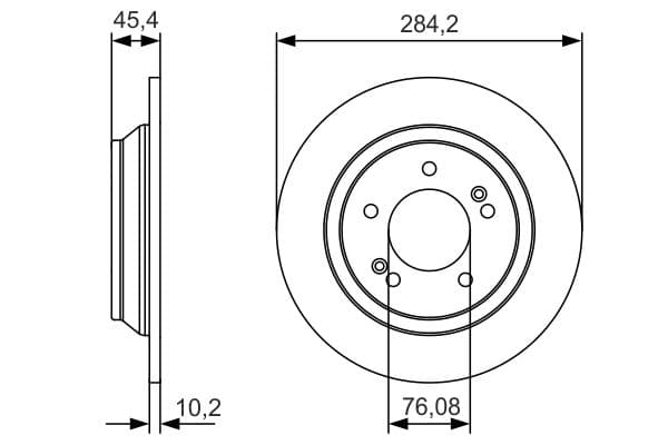 Bosch BD2178 Fren diski; arka küçük görsel 5