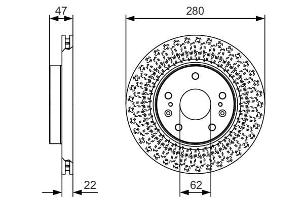 Bosch BD2179 Fren diski; ön küçük görsel 5