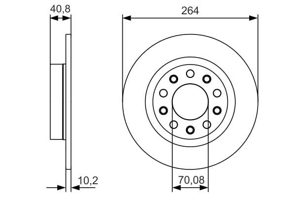 Bosch BD2180 Fren diski; arka küçük görsel 5