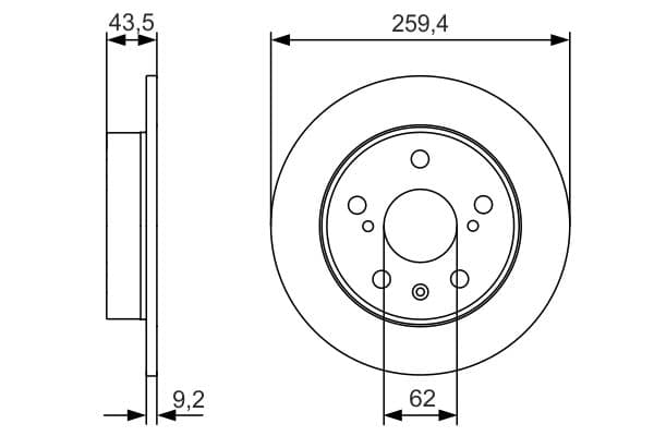 Bosch BD2183 Fren diski; arka küçük görsel 5