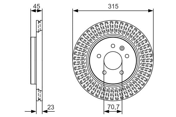 Bosch BD2185 Fren diski; arka küçük görsel 5