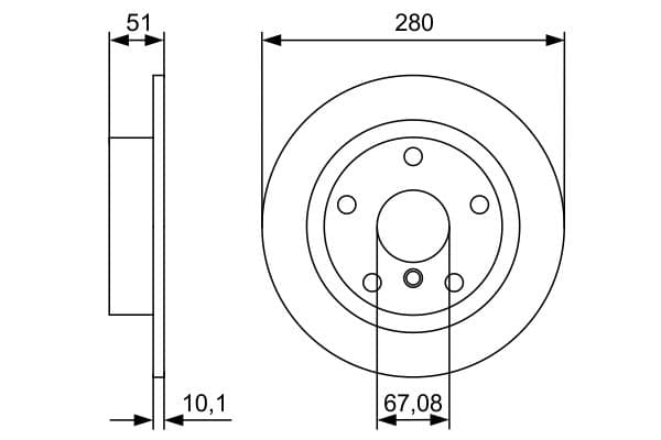 Bosch BD2413 Fren diski; arka küçük görsel 5