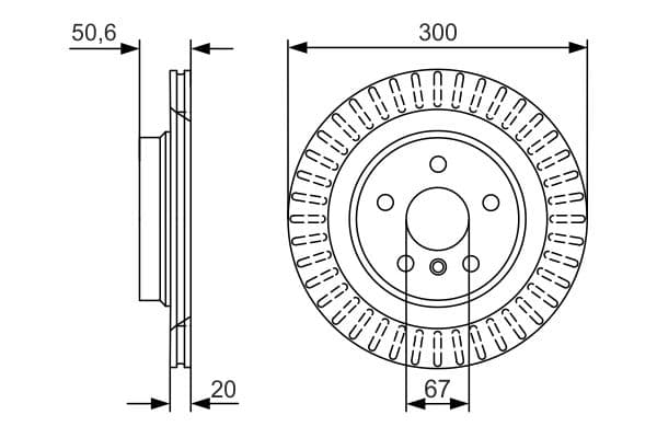 Bosch BD2416 Fren diski; arka küçük görsel 5