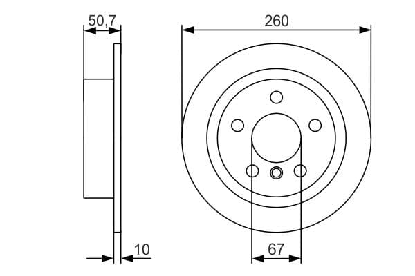 Bosch BD2417 Fren diski; arka küçük görsel 5