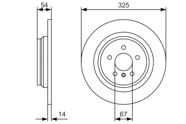 Bosch BD2431 Fren diski; arka küçük görsel 5