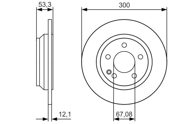 Bosch BD2433 Fren diski; arka küçük görsel 5