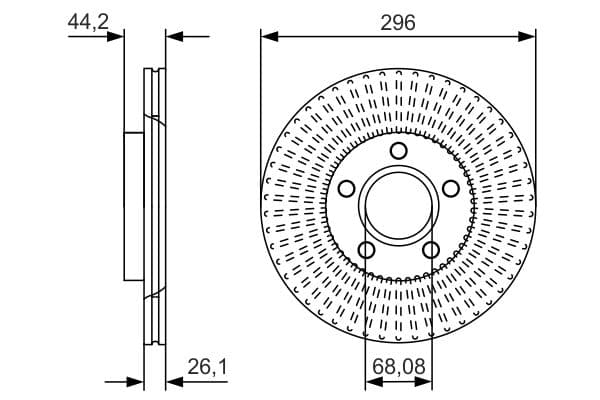 Bosch BD2436 Fren diski; ön küçük görsel 5