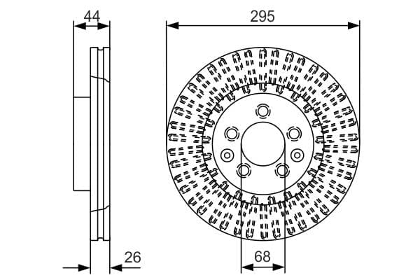 Bosch BD2437 Fren diski; ön küçük görsel 5