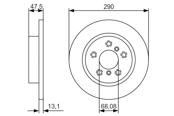 Bosch BD2438 Fren diski; arka küçük görsel 5