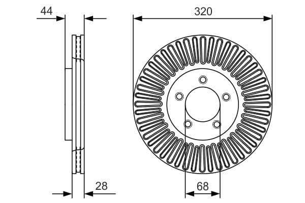 Bosch BD2440 Fren diski; ön küçük görsel 5