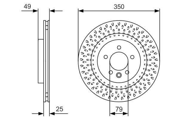 Bosch BD2452 Fren diski; arka küçük görsel 5