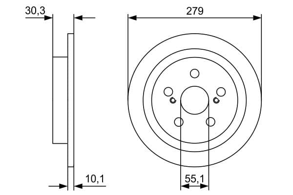 Bosch BD2456 Fren diski; arka küçük görsel 5