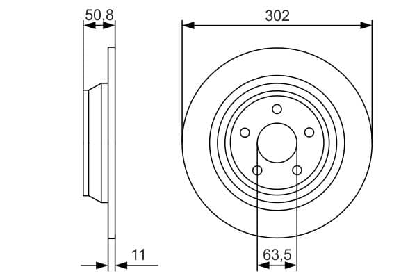 Bosch BD2458 Fren diski; arka küçük görsel 5