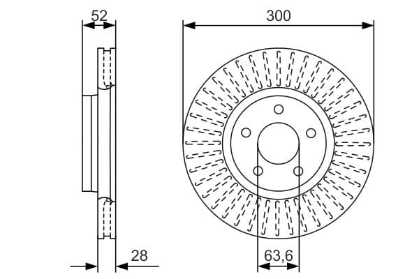 Bosch BD2459 Fren diski; ön küçük görsel 5