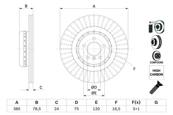 Bosch BD2693 Fren diski; arka küçük görsel 5
