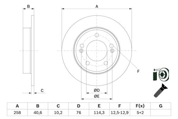Bosch BD2700 Fren diski; arka küçük görsel 5