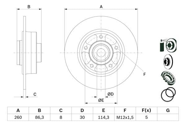Bosch BD2713 Fren diski; arka küçük görsel 5
