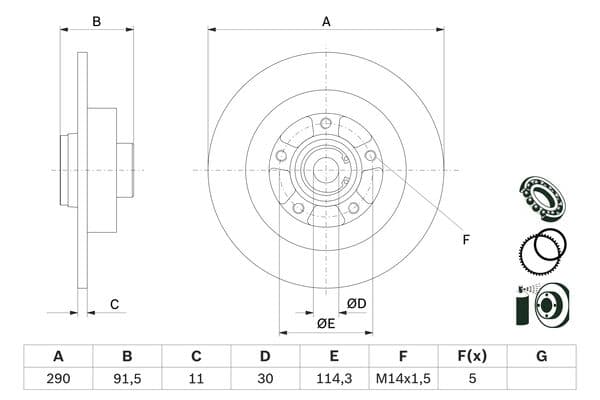 Bosch BD2769 Fren diski; arka 1