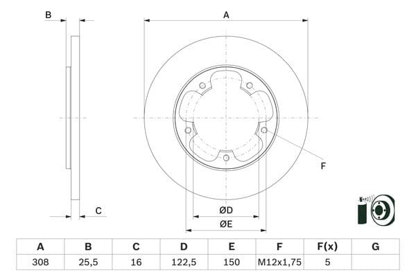 Bosch BD2789 Fren diski; arka 1
