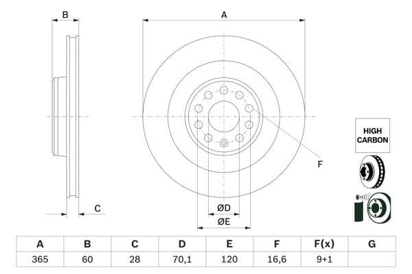 Bosch BD2900 Fren diski; arka küçük görsel 5
