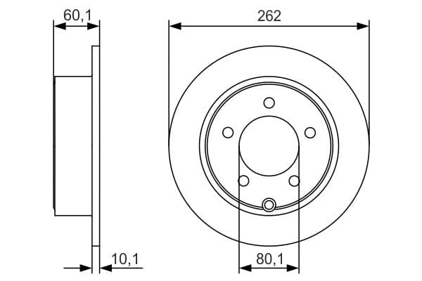 Bosch BD1740 Fren diski Premium2; arka küçük görsel 5