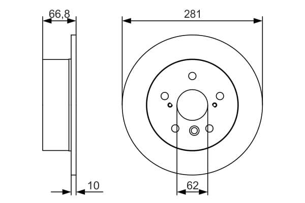 Bosch BD1741 Fren diski; arka küçük görsel 5