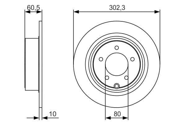 Bosch BD1742 Fren diski; arka küçük görsel 5