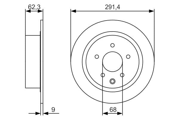 Bosch BD1749 Fren diski; arka küçük görsel 5