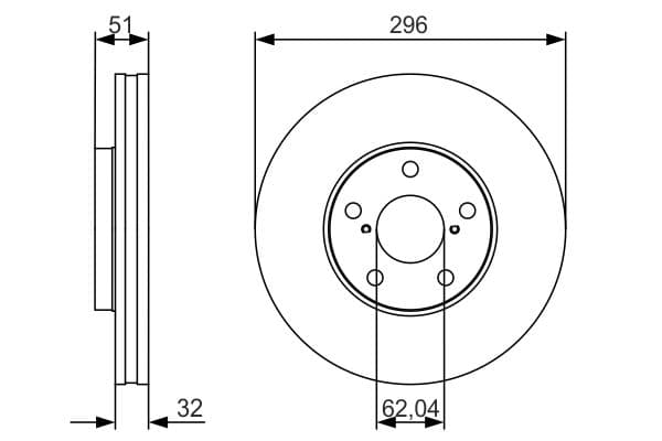 Bosch BD1755 Fren diski; ön küçük görsel 5