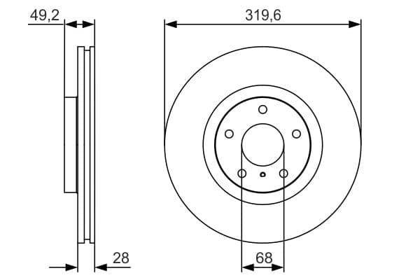 Bosch BD1757 Fren diski; ön küçük görsel 5