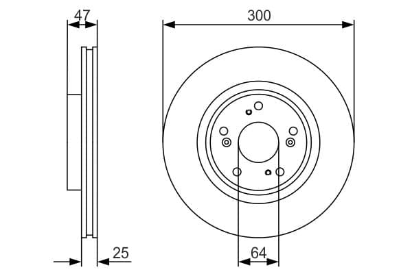 Bosch BD1759 Fren diski; ön küçük görsel 5