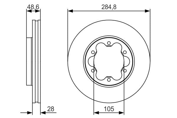 Bosch BD1762 Fren diski; ön küçük görsel 5