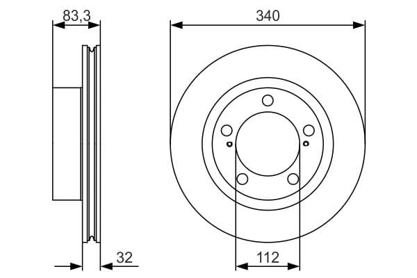 Bosch BD1764 Fren diski; ön küçük görsel 5